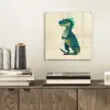 Dinosaurus - Turquoise - Stekels plexiglas 5mm klein -sfeer1