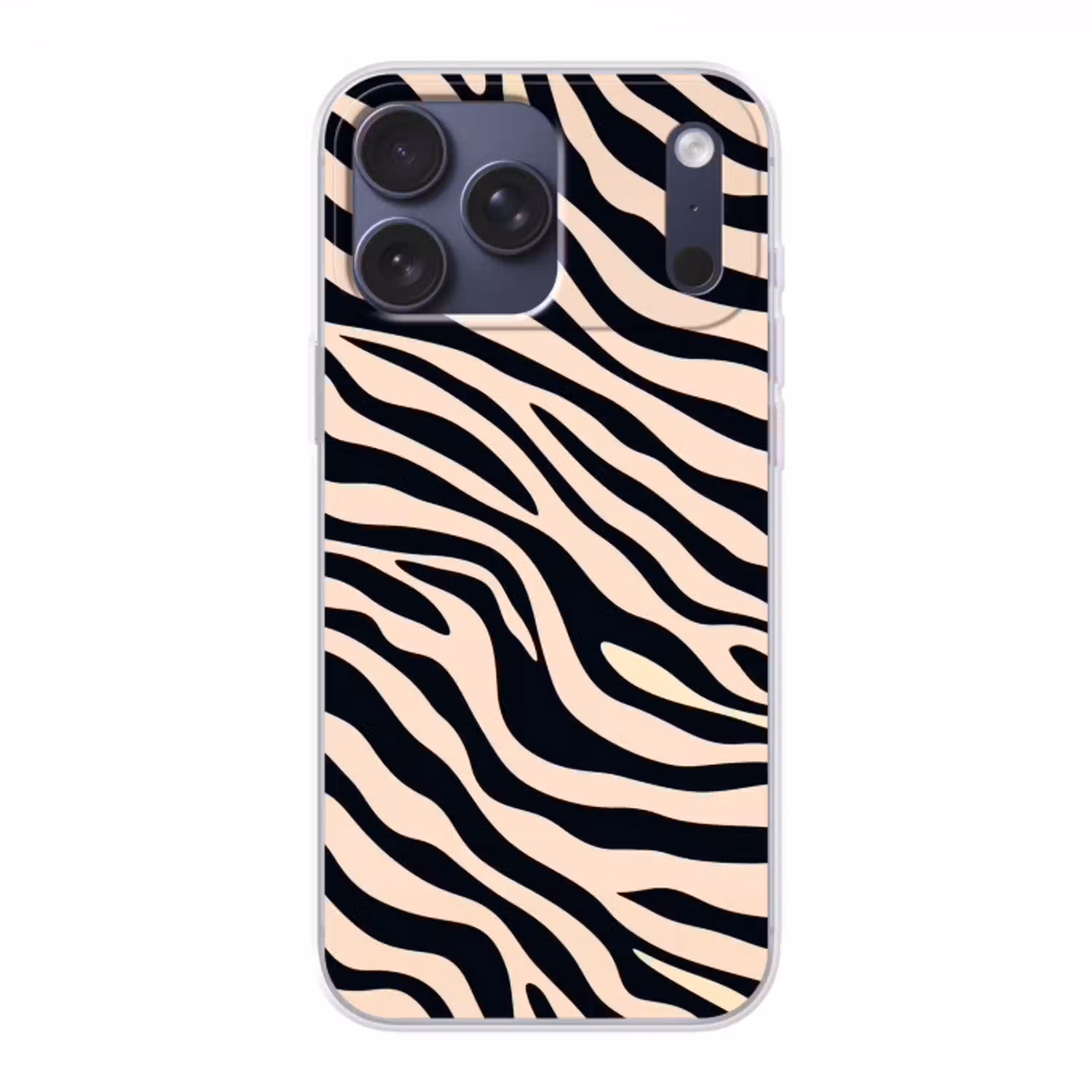 Zebraprint - Dynamisch - Roze Telefoonhoesje iPhone 17 Pro Max klein -3d