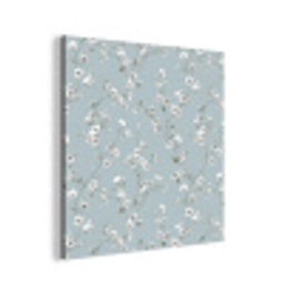Klassiek - Bloemen - Blauw aluminium wit klein 46 -3d