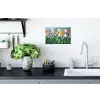 Mozaïek - Veld - Tulpen - Kleurrijk Muursticker klein -keuken