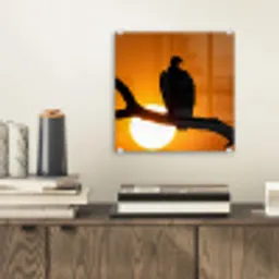 Gier - Tak - Zon - Oranje plexiglas 5mm klein -sfeer1
