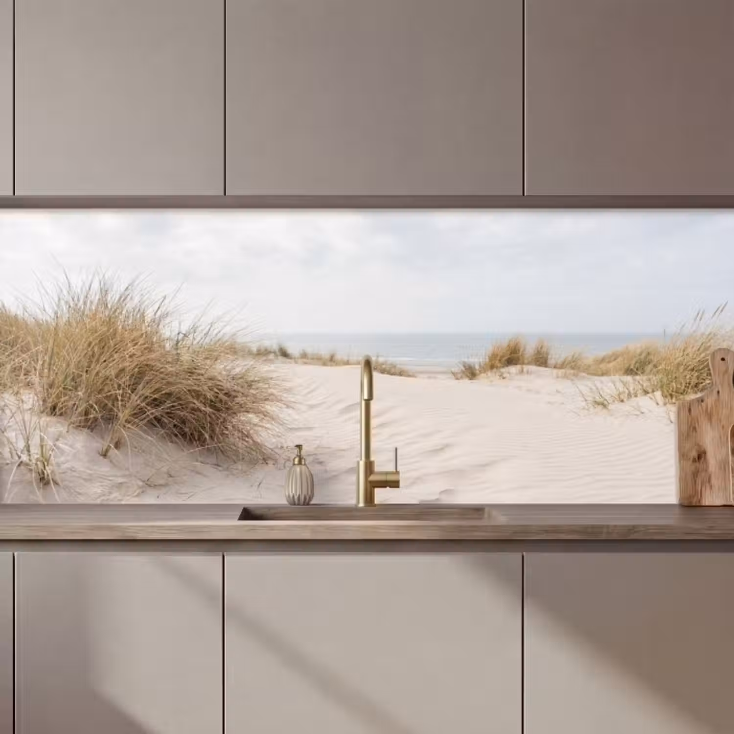 Küchenrückwand - Wolken - Dünenlandschaft - Sand