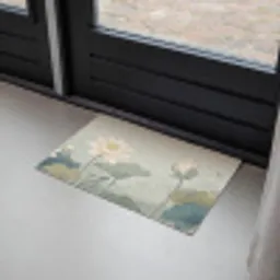 Lotus - Bloemen - Groen Deurmat klein -sfeer2