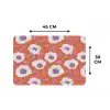Bloemen - Grafisch - Oranje Placemat vinyl groot 368 -specs