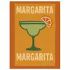 Illustratie - Margarita - Sinaasappelschijf - Oranje poster papier klein -3d