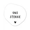 Ons stekkie - Spreuken - Quotes Wandcirkel Organisch Forex 3mm klein -3d
