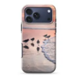 Meeuwen - Strand - Zee - Roze Toughcase MagSafe Apple iPhone 17 Pro Max klein -3d