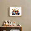 Auto - Oranje - Jongen - Kind Light Box met batterij (Wandlamp kind) middel -sfeer2_kind