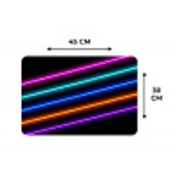 Esthetiek - Retro - Neon Placemat vinyl groot -specs