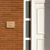 Licht hout - Sierlijk Naambord Rechthoek middel -sfeer3-rechthoek-S