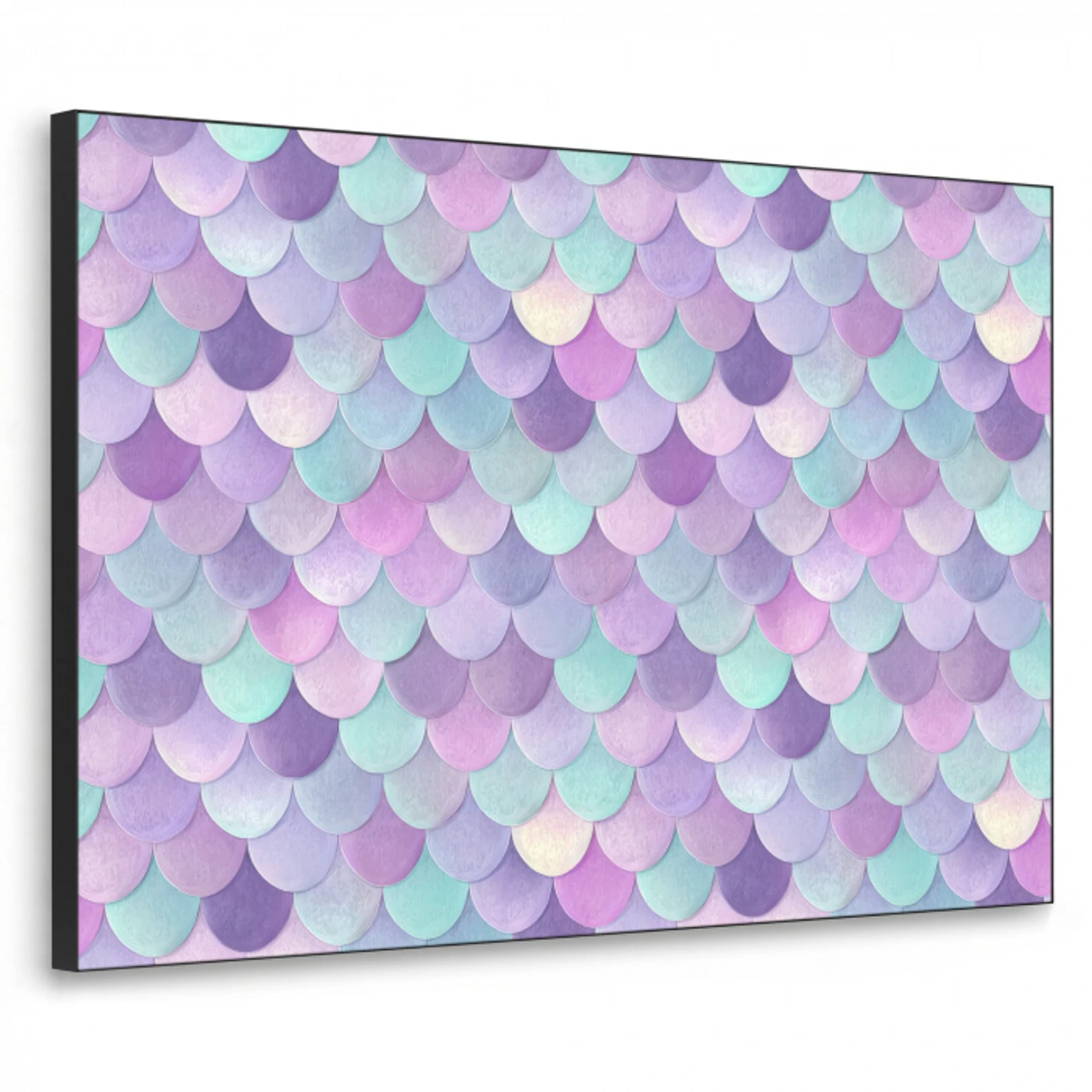 Dromerig - Zeemeermin - Pastel Textielframe zwart klein 947 -3d