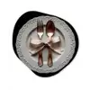 Rose - Strik - Bestek Wandcirkel Organisch Forex 3mm klein -3d