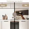 Champagne - Bed - Bubbels keuken achterwand 2 middel -voor-na2_NL