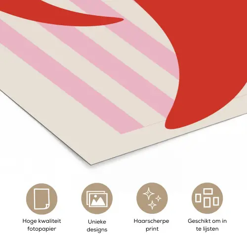Pittig - Pepers - Rood poster papier klein -closeup_NL