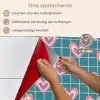 Hartjes - Raster - Patroon - Blauw keuken achterwand spatscherm klein 900 -spatscherm_NL