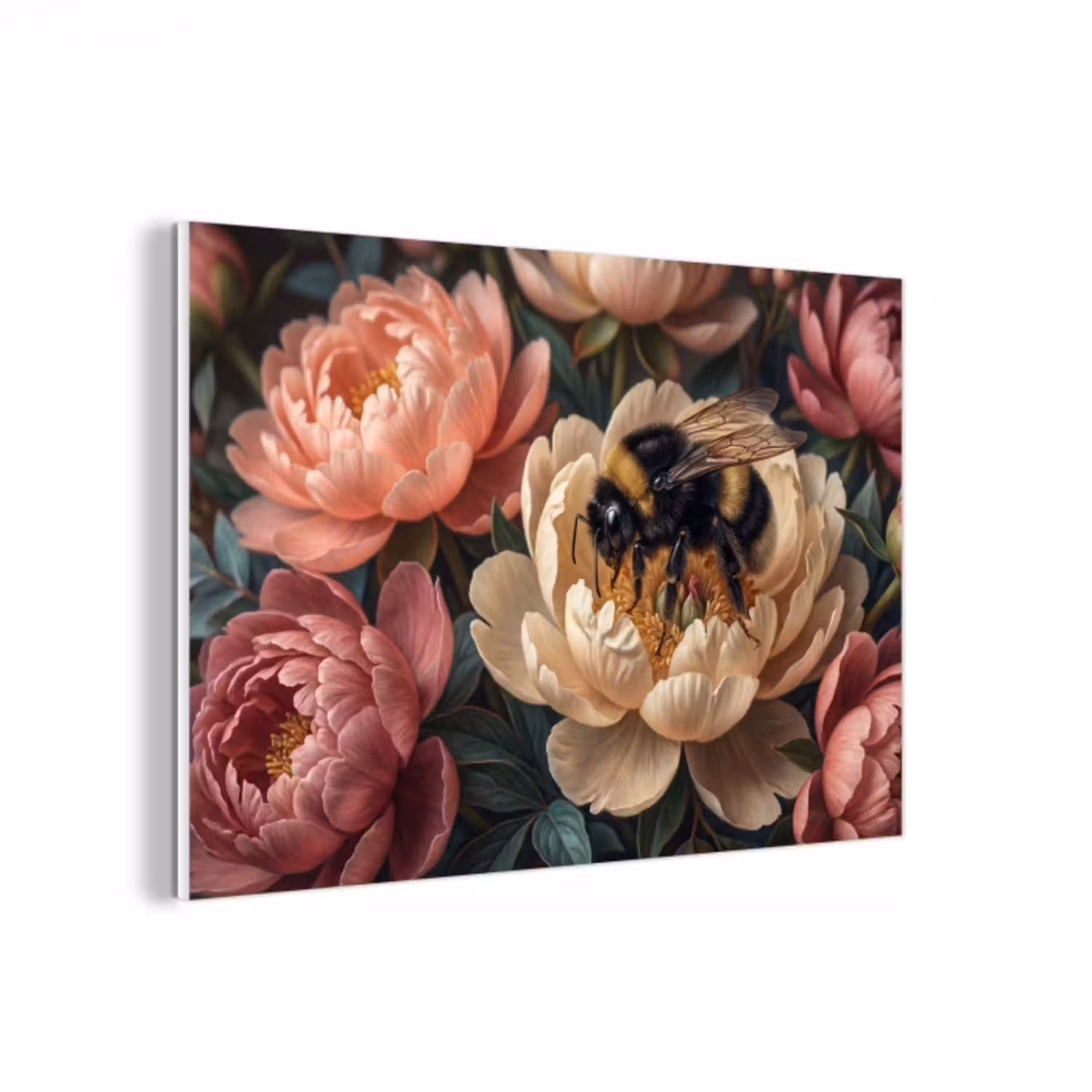 Bloemen - Insect - Natuur - Roze forex 5mm xxl -3d