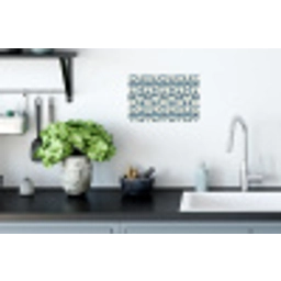 Flora - Modern - Blauw Muursticker klein 286 -keuken
