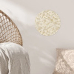 Abstract - Lijnen - Beige Wandcirkel behangsticker klein 186 -sfeer4