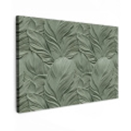 Bladeren - Textuur - Groen Tuinposter op houten frame 2 cm dik klein 845 -3d