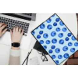 Bessen - Modern - Blauw laptophoes neopreen klein 279 -bureau