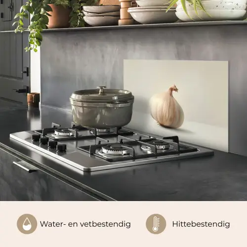 Knoflook - Natuurlijk - Beige keuken achterwand spatscherm klein -usp_NL