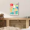 Kleurrijk - Abstract - Bloemen - Patronen aluminium wit klein -sfeer3