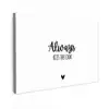 Always kiss the cook - Koken - Kok - Keuken - Spreuken canvas 2cm klein -z3d