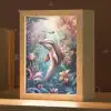 Dolfijn - Vissen - Onderwaterwereld - Bloemen Light Box met kabel klein -zzz_3d_website