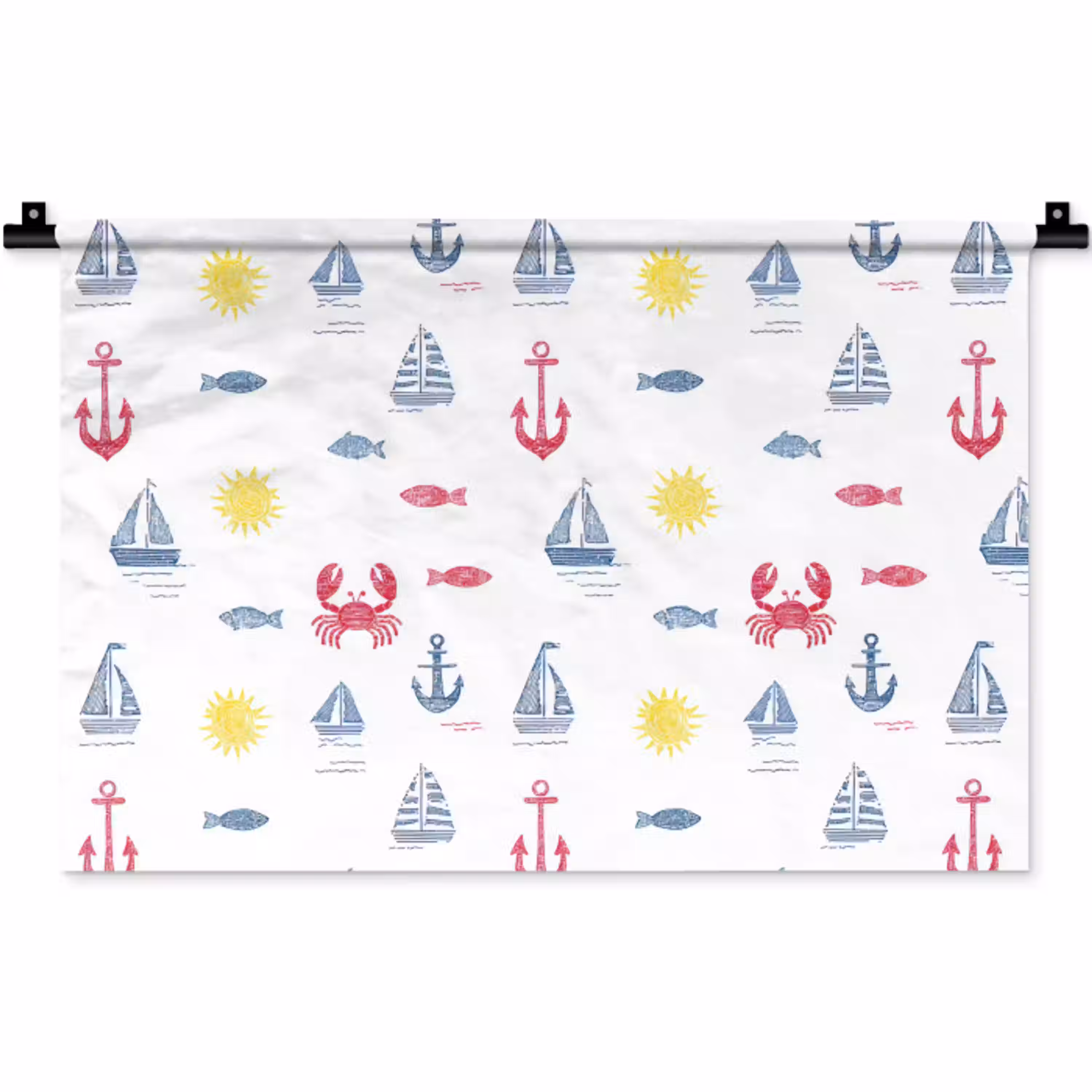 Nautisch - Illustraties - Kleurrijk Wandkleed katoen klein 269 -zz3d