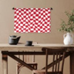 Golvend - Patroon - Rood Wandkleed katoen klein 269 -sfeer6