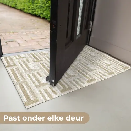 Modern - Geometrisch - Beige Deurmat klein 898 -USP_NL