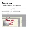 you go girl - Rood - Wit Muismat XXL klein -sfeer5