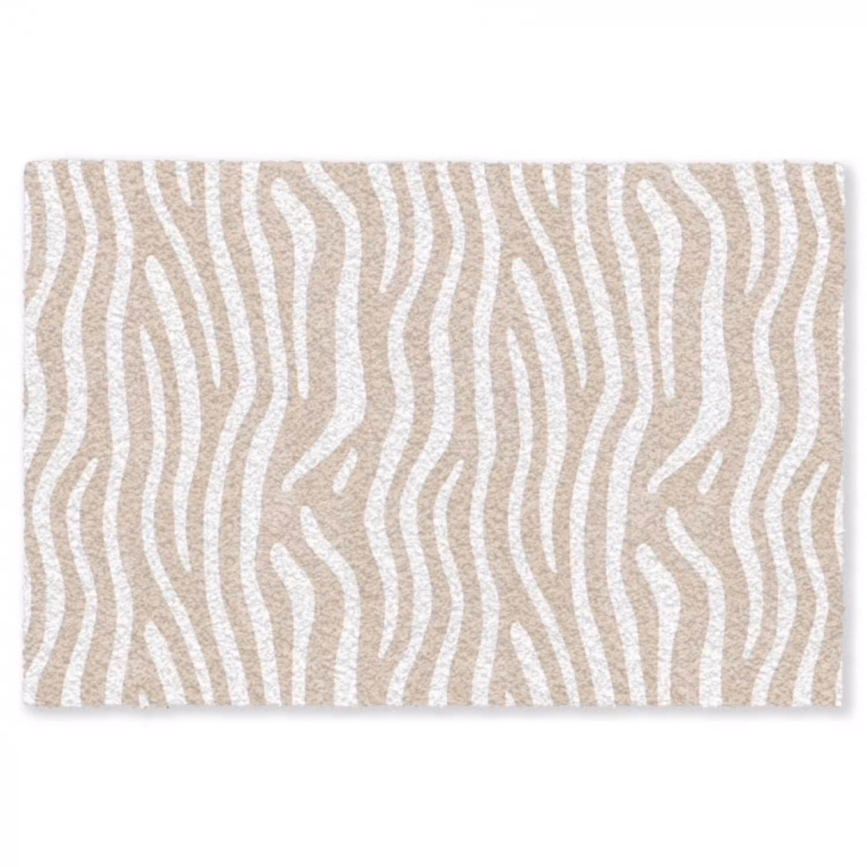 Abstract - Zebra - Beige Vloerkleed Rechthoek klein 1091 -3d