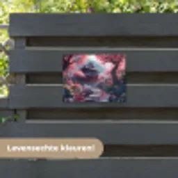 Sakura Tempeltuin in Volle Bloei tuinposter los doek klein -sfeer3