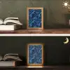 Donker - Blauw - Bliksem Light Box met kabel (Tafellamp) klein 925 -sfeer3