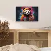 Panda - Jas - Graffiti - Oranje aluminium wit klein -sfeer3