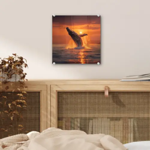 Walvis - Zon - Zee plexiglas 5mm klein -sfeer4