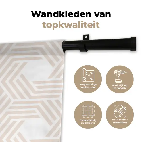 Abstract - Patronen - Design Wandkleed katoen klein 269 -sfeer2