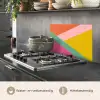 Driehoeken - Kleurrijk - Abstract keuken achterwand spatscherm klein -usp_NL