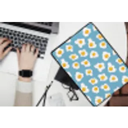 Eieren - Dooiers - Blauw laptophoes neopreen klein 279 -bureau
