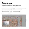 Blauw - Waterverf - Chaos Muismat XXL klein 681 -sfeer5