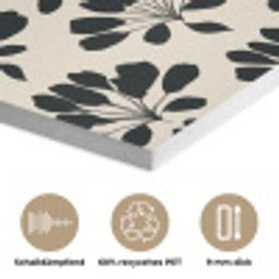 Abstract - Patroon - Zwart PET vilt klein 837 -closeup_DE