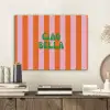 Strepen - Oranje - Verticaal - Ciao bella PET vilt klein -sfeer1