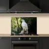 Arend - Hout - Wit - Planten keuken achterwand spatscherm klein -sfeer1