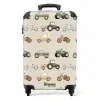 Retro voertuigen patroon NBS - Handbagage koffer - Kinderen Unisex middel -productfoto_recht
