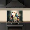Toekan - Vogels - Bloemen - Natuur - Jungle keuken achterwand spatscherm klein -sfeer1