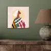Vrouw - Zon - Kleurrijk aluminium wit klein -sfeer2