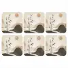Japandi - Landschap - Beige onderzetter kurk middel -3d