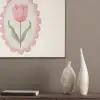 Tulp - Lijst - Ovaal - Illustratie PET vilt klein -sfeer6_closeup