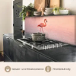 Flamingo - Water - Roze keuken achterwand 2 middel -usp_DE